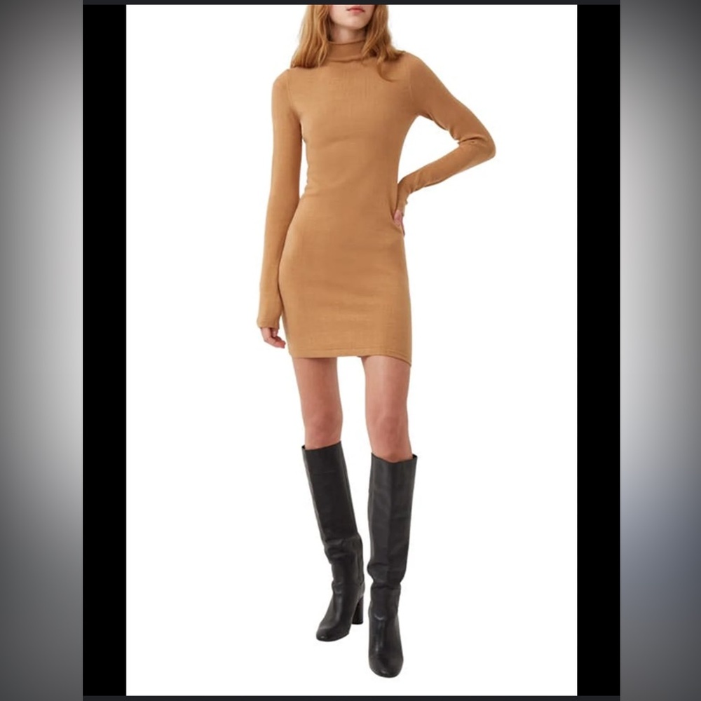 French Connection Babysoft Mock Neck Knit Dress, size M, NWT!